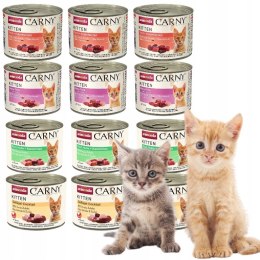 ANIMONDA Carny Kitten Baby Pate ZESTAW DLA KOCIĄT 12X200 PYSZNE PUSZKI