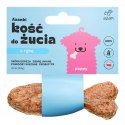 Azanki Kość do żucia MINI ze skóry jelenia z królikiem, dziką różą 10cm