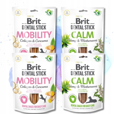Brit Dental Stick 4X251G Smaki PRZYSMAKI DENTYSTYCZNE MOBILITY CALM