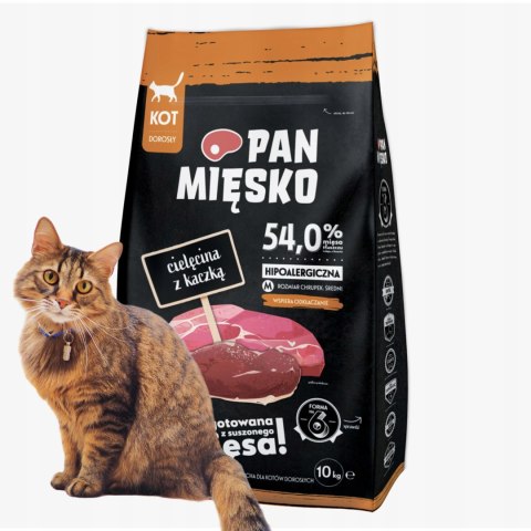 Pan Miesko CIELĘCINA Z KACZKĄ 10KG KARMA DLA KOTA