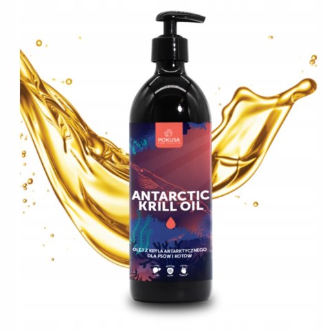 Pokusa Antarctic Krill Oil 500ml Olej z kryla Antarktycznego PIES KOT