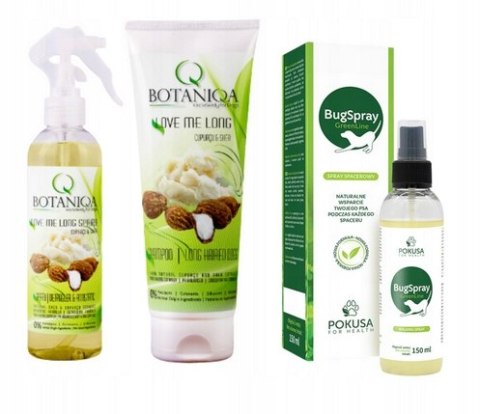 Szampon i Spray dla psa Botaniqa LOVE ME LONG + bugspray