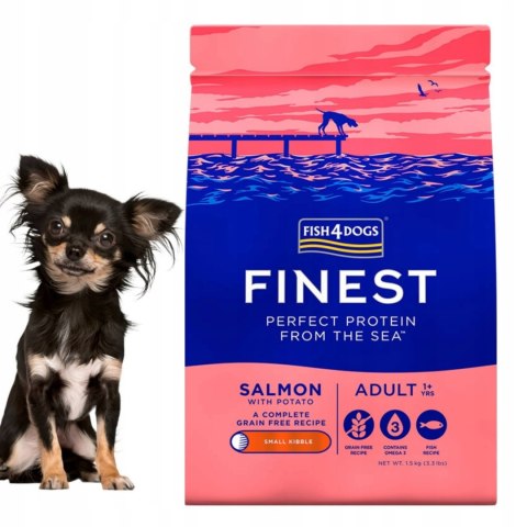 Fish4Dogs Finest Adult Salmon 1,5kg MAŁE RASY