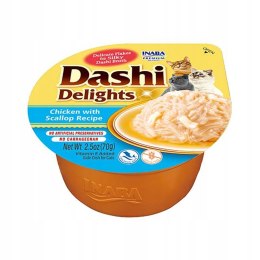 INABA - CAT DASHI DELIGHTS CHICKEN SCALLOP 70g