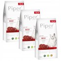 ZESTAW PIPER ADULT CAT BEEF 3X3KG KARMA SUCHA DLA KOTA
