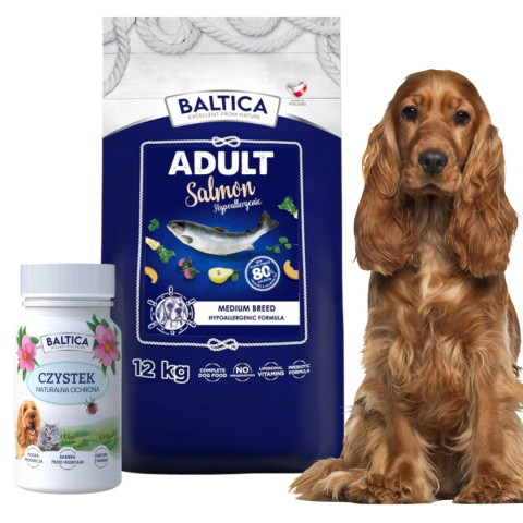 BALTICA ADULT SALMON HYPOALL ERGENIC MEDIUM 12KG