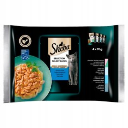 Mokra Karma dla Kota Sheba SELECTION SELECT SLICES Rybne Smaki 4x85g