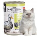 Wiejska Zagroda monobiałkowa kot PUSZKI dla kota mix SMAKÓW 12x400g KACZKA