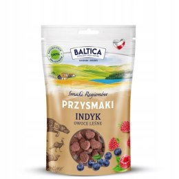 BALTICA przysmaki dla psa INDYK OWOCE LEŚNE 100g smaczki