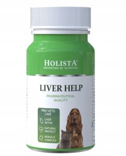 Holista liver help dla psów i kotów wątroba 90 tabletek