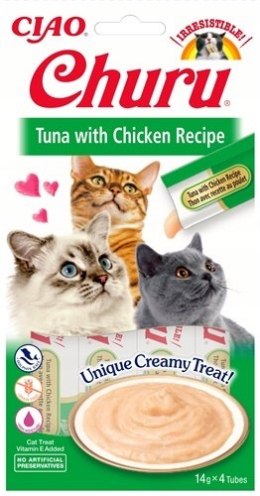 Inaba Cat Churu Tuńczyk z Kurczakiem 4x14g Tuna with Chicken Recipe