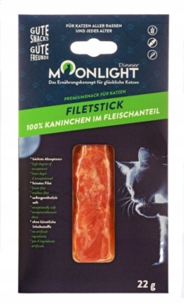 Przysmak dla Kota MOONLIGHT 100 % Filet z Królika Karma uzupełniająca 22g