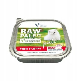 Raw Paleo Pate Mini BEEF Puppy alu tray tacka 150g dla szczeniąt