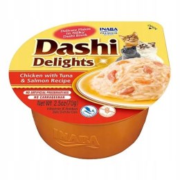 Inaba kot Dashi Delights kurczak, tuńczyk, łosoś 70g