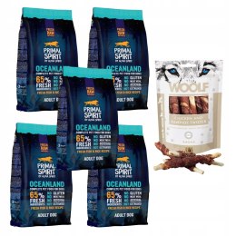 PRIMAL SPIRIT 5X1KG OCEANLAND Karma półmiękka + WOOLF