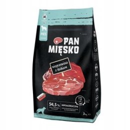 Pan Mięsko Karma sucha dla psa Wieprzowina z dzikiem (dorosły) chrupki M 3k