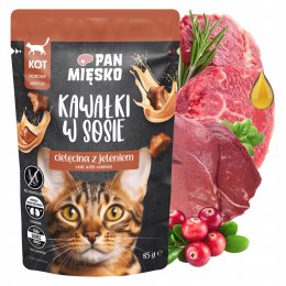 Pan Mięsko SASZETKI mokra karma dla kota WSZYSTKIE SMAKI 12x85