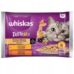 Whiskas KOLEKCJA Kremowe Wariacje Tasty MIX Smaków 4x85g