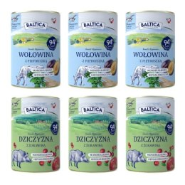 BALTICA WOŁOWINA DZICZYZNA 6x400 Mokra karma Puszki