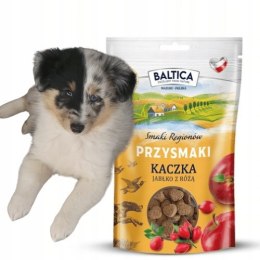 BALTICA przysmaki dla psa KACZKA JABŁKO RÓŻA 100g