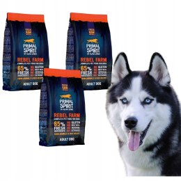 Karma Półmiękka PRIMAL SPIRIT ZESTAW 3X1KG Rebel Farm Ulubione Smaki Two
