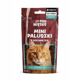 Przysmak dla kota Pan Mięsko Mini paluszki Kaczka z kocimiętką 50g pycha