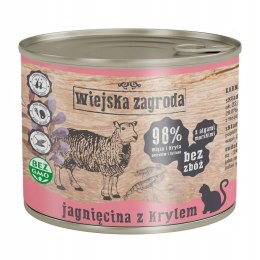 Wiejska Zagroda Jagnięcina z Krylem 200g dla kota