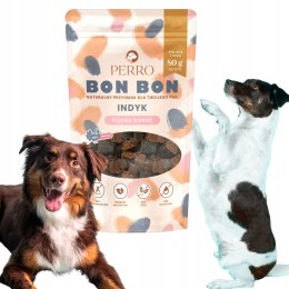 Perro BON BON Indyk - piękna sierść - przysmaki dla psa z dodatkiem funkcyj