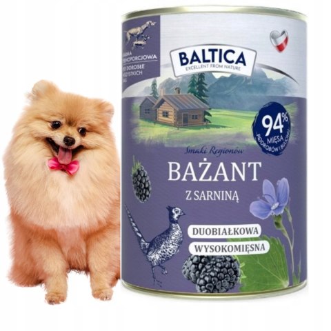 BALTICA Puszka Karma mokra Bażant z sarniną 400g