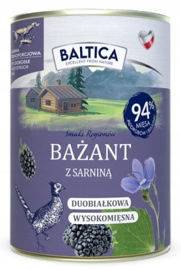 BALTICA Puszka Karma mokra Bażant z sarniną 400g