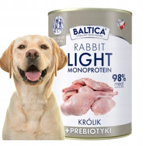 Baltica Królik Light monoproteinowa karma dla psów 400g