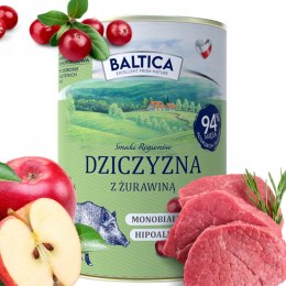 Baltica puszka DZICZYZNA Z ŻURAWINĄ PUSZKA 400G