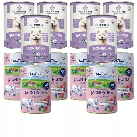 KARMA MONOPROTEINOWA JAGNIĘCINA 12X400 BALTICA VETPRIME