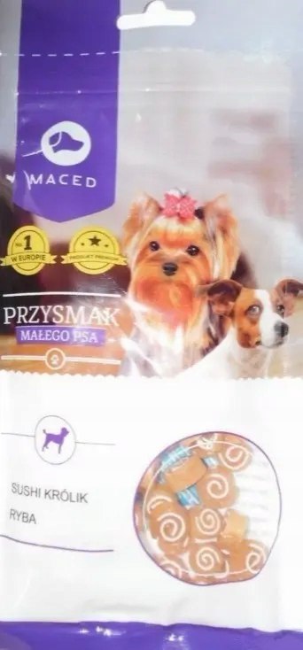 MACED YI SUSHI Z KRÓLIKIEM I RYBĄ 60G