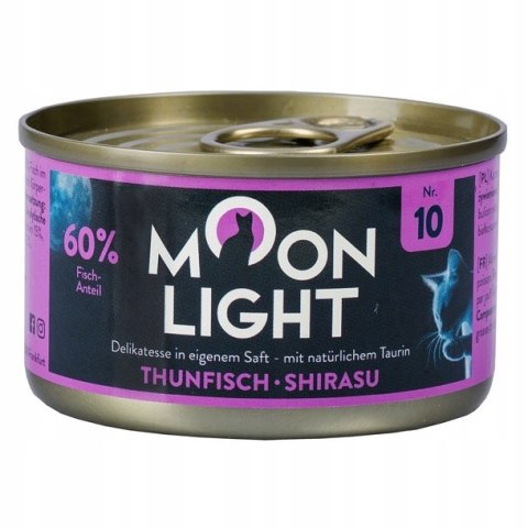 MOONLIGHT DINNER Nr10 Puszka DLA KOTA TUŃCZYK I SHIRASU 80g