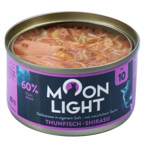 MOONLIGHT DINNER Nr10 Puszka DLA KOTA TUŃCZYK I SHIRASU 80g