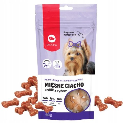 Maced Mięsne Ciacho królik z ryżem 60g XS S małe rasy