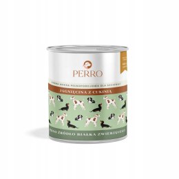 PERRO Junior Jagnięcina z Cukinią 800g karma dla szczeniąt