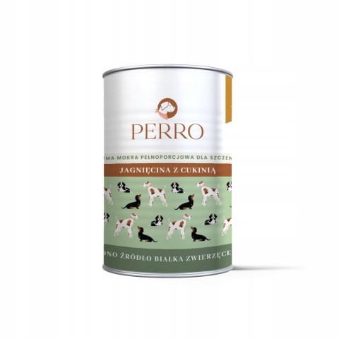 PERRO Junior Jagnięcina z Cukinią 800g karma dla szczeniąt