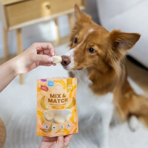 PERRO MIX & MATCH Banan przysmaki liofilizowane 20g