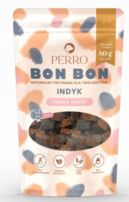 Perro BON BON Indyk - piękna sierść - przysmaki dla psa z dodatkiem funkcyj