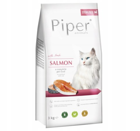 Piper Adult Cat Salmon Animals Dolina Noteci Łosoś Kot 3kg