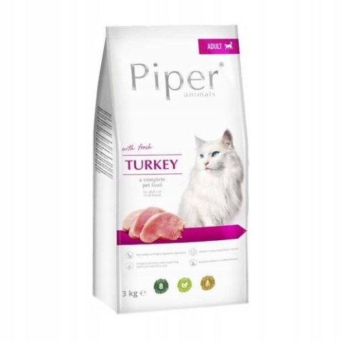 Piper Adult Cat Turkey Animals Dolina Noteci Indyk Kot 3kg