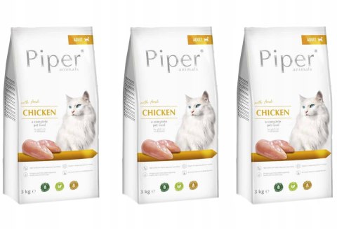 Piper Cat Adult Chicken Animals Dolina Noteci Kurczak Kot 3kg