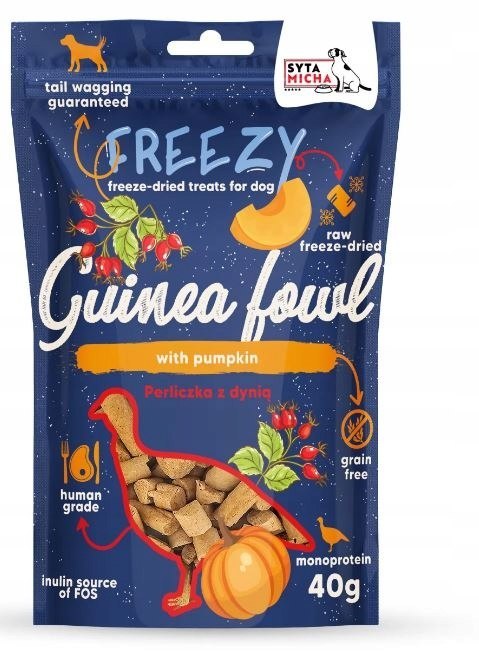 Syta Micha Freezy Perliczka z dynią i dziką różą 40g