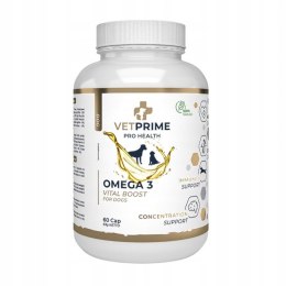 VetPrime Pro Health OMEGA 3 VITAL BOOST for dogs 60 kapsułek 33/22