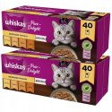 WHISKAS saszetki 2 x 85gx40 Pure Delight DROBIOWE FRYKASY w galarecie