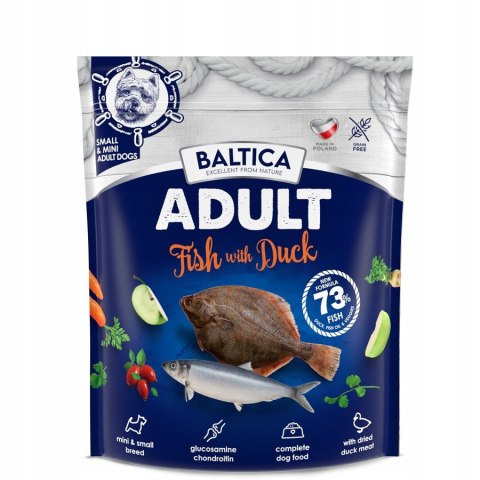 BALTICA ADULT Baltic Fish & Duck/ z ryb bałtyckich z kaczką XS/S 1kg