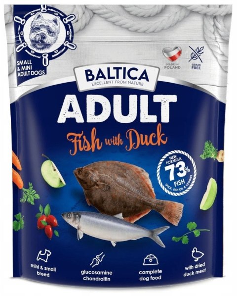 BALTICA ADULT Baltic Fish & Duck/ z ryb bałtyckich z kaczką XS/S 1kg