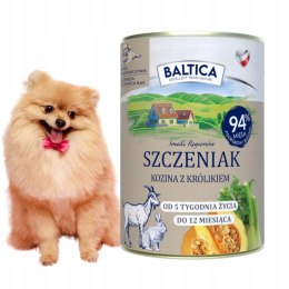 BALTICA Karma mokra Szczeniak Kozina z królikiem 400g